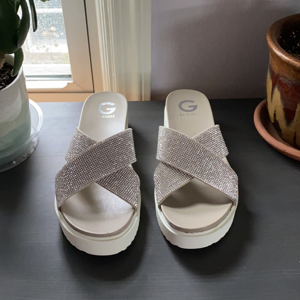 Guess Rhinestone Sandals - Picture 2 of 4